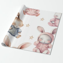 Sleepyhead Watercolor Bunny Baby Showmuster