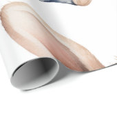 Sleepyhead Watercolor Bunny Baby Showmuster Geschenkpapier (Rolleneckpunkt)