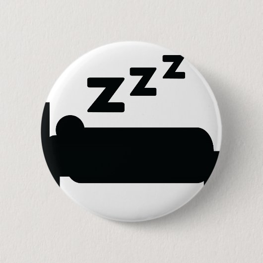 Sleepyhead zzz Schlafen Button (Vorderseite)