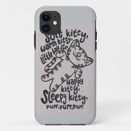 SleepyKittySongCase Case-Mate iPhone Hülle (Rückseite)