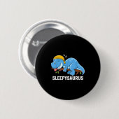 Sleepysaurus Dinosaur Pajama Sleeng Button (Vorne & Hinten)