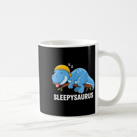 Sleepysaurus Dinosaur Pajama Sleeng Kaffeetasse (Rechts)