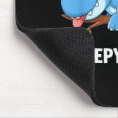 Sleepysaurus Dinosaur Pajama Sleeng  Mousepad (Ecke)