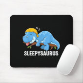 Sleepysaurus Dinosaur Pajama Sleeng  Mousepad (Mit Mouse)