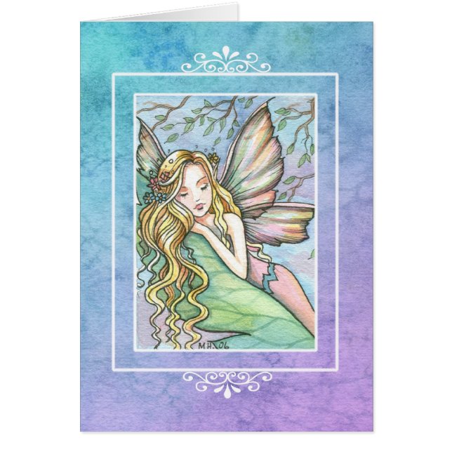Sleepytime Fairy Blank Card von Molly Harrison (Vorne)