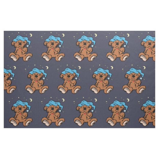 Sleepytime Teddy Bear Stoff (Fat Quarter (45,7 x 55,9 cm))