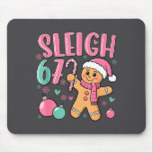 Sleigh 67 Gingerbread Christmas Six Seven Meme Vir Mousepad (Vorne)