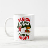 Sleigh All Day Camp Alles Nacht Weihnachts Design Kaffeetasse (Links)