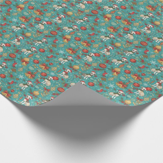 Sleigh All Day Geschenkpapier (Ecke)