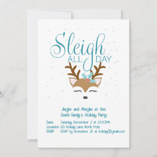 Sleigh All Day Holiday Party - Einladung