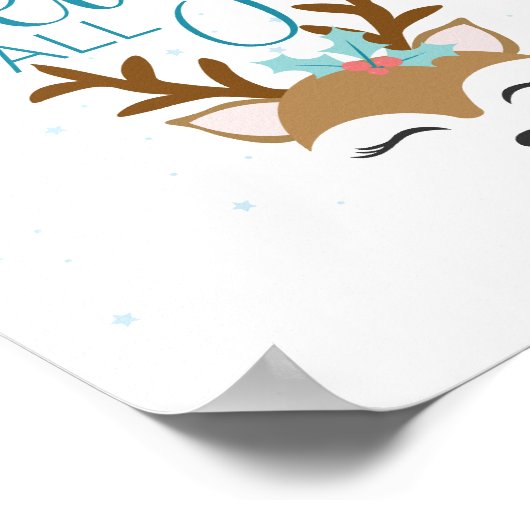 Sleigh All Day Holiday Sign Poster (Ecke)