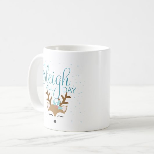 Sleigh All Day Holiday Tasse (Vorderseite Links)