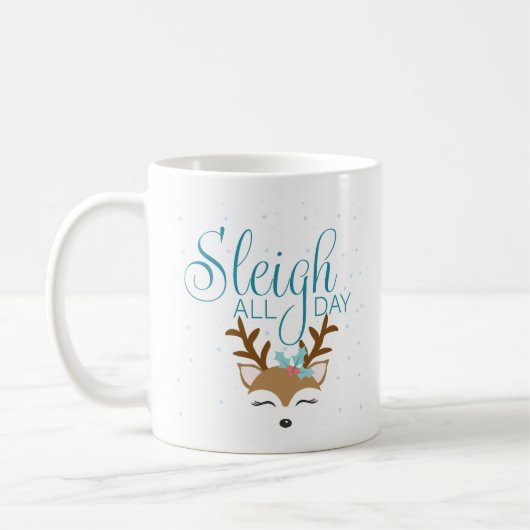 Sleigh All Day Holiday Tasse (Links)