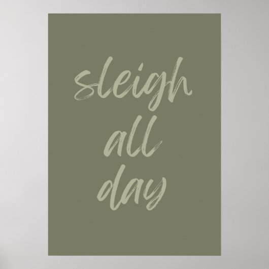 Sleigh all day poster (Vorne)