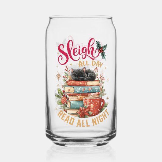 Sleigh All Day Read All Night Dosenglas (Vorderseite)