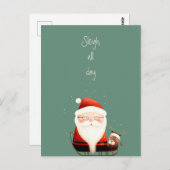 Sleigh All Day Santa Claus Funny Quote Postkarte (Vorne/Hinten)