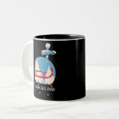 Sleigh All Day | Schlittenliebhaber | Winterliebha Zweifarbige Tasse (Vorderseite Links)