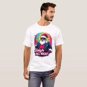 Sleigh All Night Psychedelic Santa T-Shirt (Vorne ganz)