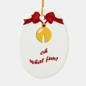 Sleigh Bell Fun Keramik Ornament (Vorne)