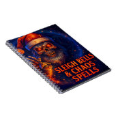 Sleigh Bells & Chaos Spells Metal Christmas  Notizblock (Rechte Seite)