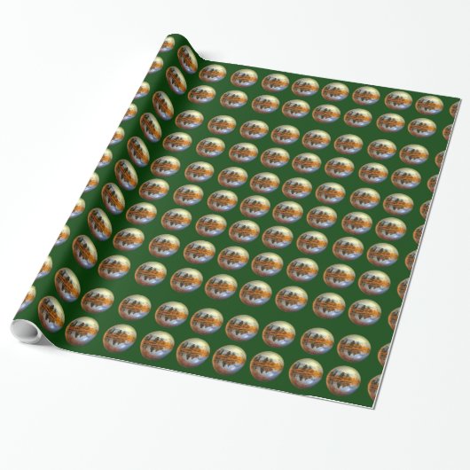 Sleigh Bells Glossy Wrapping Paper Geschenkpapier (Ungerollt)