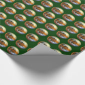 Sleigh Bells Glossy Wrapping Paper Geschenkpapier (Ecke)