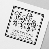 Sleigh Bells Ring Weihnachtsadresse Permastempel