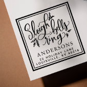 Sleigh Bells Ring Weihnachtsadresse Permastempel
