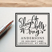 Sleigh Bells Ring Weihnachtsadresse Permastempel