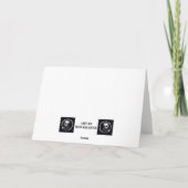 Sleigh Bells to Seashells Karte (Rückseite)