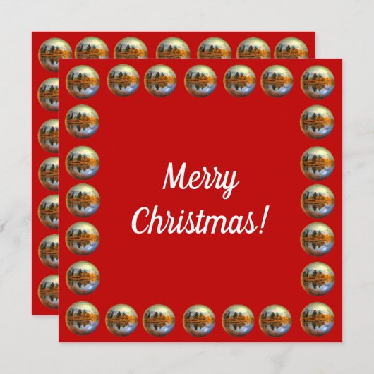 Sleigh Bells Weihnachtskarte (Vorne/Hinten)