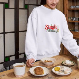 Sleigh Den ganzen Tag, Spaß Weihnachten T - Shirt