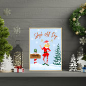 Sleigh Der ganze Tag über - Spaß Weihnachten Poster