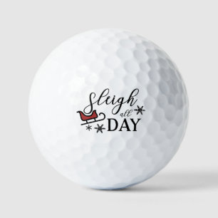 Sleigh Der ganze Tag Weihnachtsfeiertag Golfball