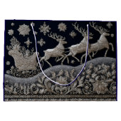 Sleigh Embroidery Große Geschenktüte (Rückseite)