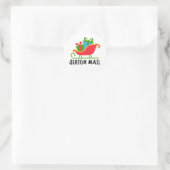 Sleigh Mail Classic Round Sticker (Tasche)