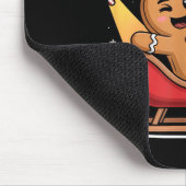 Sleigh Me Funny Adult Humor Gingerbread Man  Mousepad (Ecke)