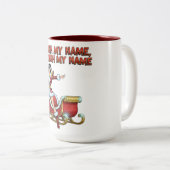 Sleigh My Name Christmas Zweifarbige Tasse (VorderseiteRechts)