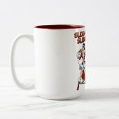 Sleigh My Name Christmas Zweifarbige Tasse (Links)