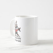 Sleigh My Name Tasse, Lustiger Weihnachtskaffeebec Kaffeetasse (Vorderseite Links)