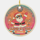 Sleigh My Vibe Funny Christmas Ornament Gift (Hinten)