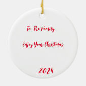 Sleigh-Ornament Keramik Ornament (Hinten)