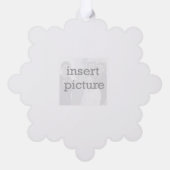 Sleigh Personalize Paper Card Ornament (Rückseite)