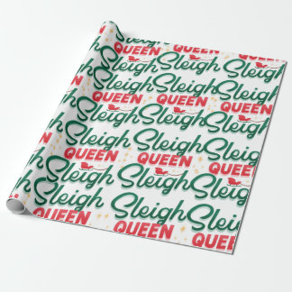 Sleigh Queen Sleigh Christmas Geschenkpapier