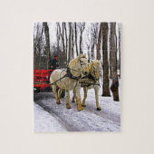 Sleigh Reiten im Snow Collection Puzzle (Vertikal)