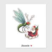 Sleigh Ride Dragonfly Aufkleber (Blatt)