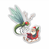 Sleigh Ride Dragonfly Aufkleber (Vorderseite)