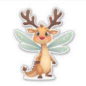Sleigh Ride Dragonfly Aufkleber (Vorderseite)