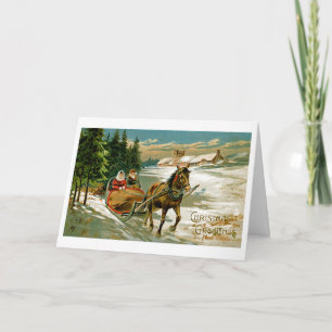Sleigh Ride Feiertagskarte