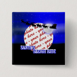 Sleigh Ride Foto Frame Button